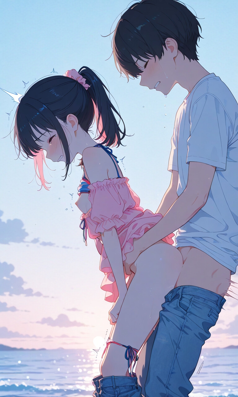 海だ！水着だ！セックスだ！【立ちバック水着美少女編】