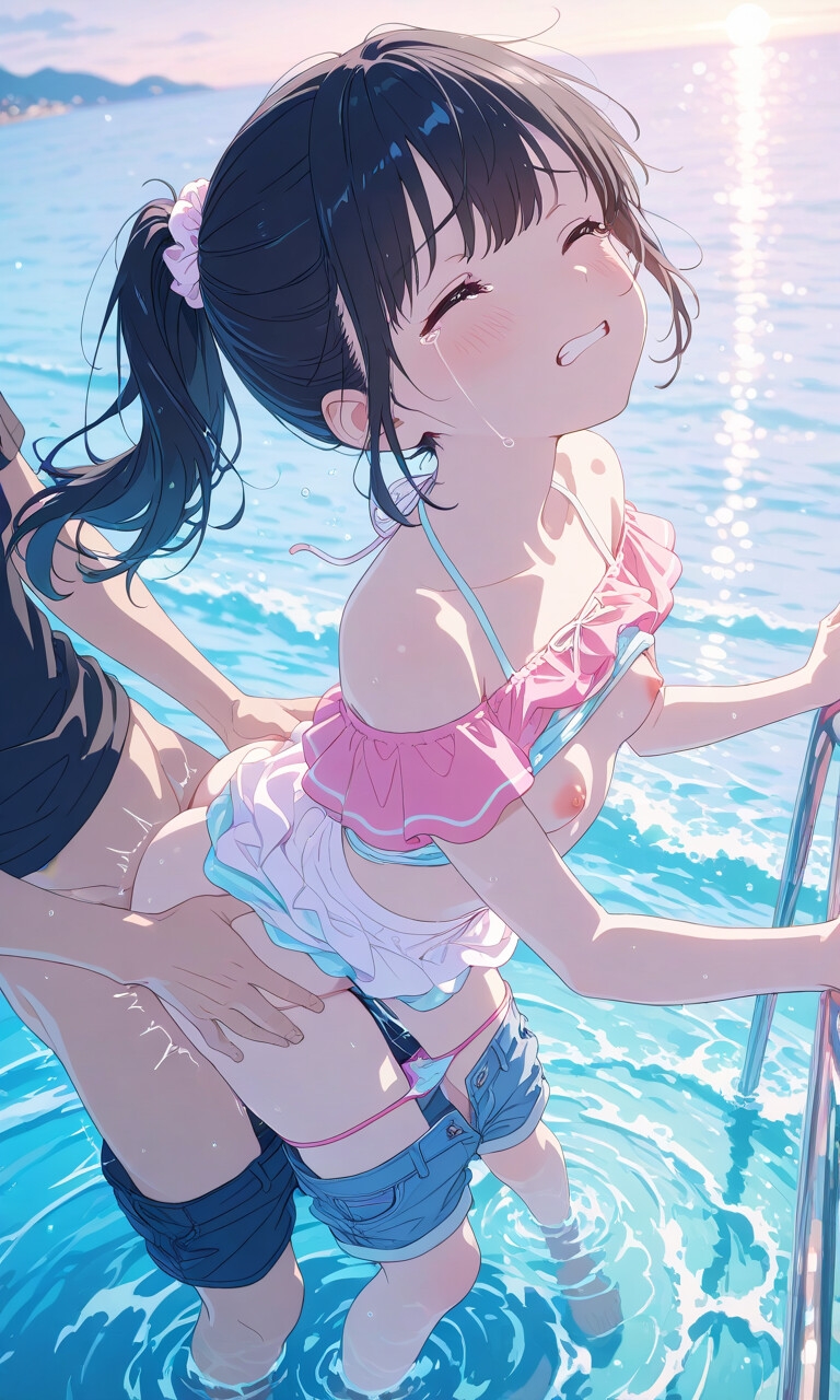海だ！水着だ！セックスだ！【立ちバック水着美少女編】