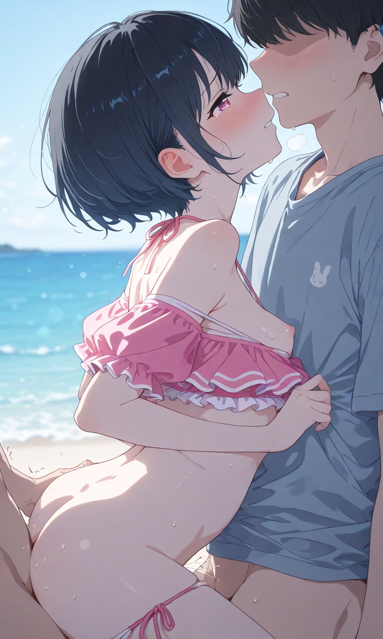 海だ！水着だ！セックスだ！【立ちバック水着美少女編】