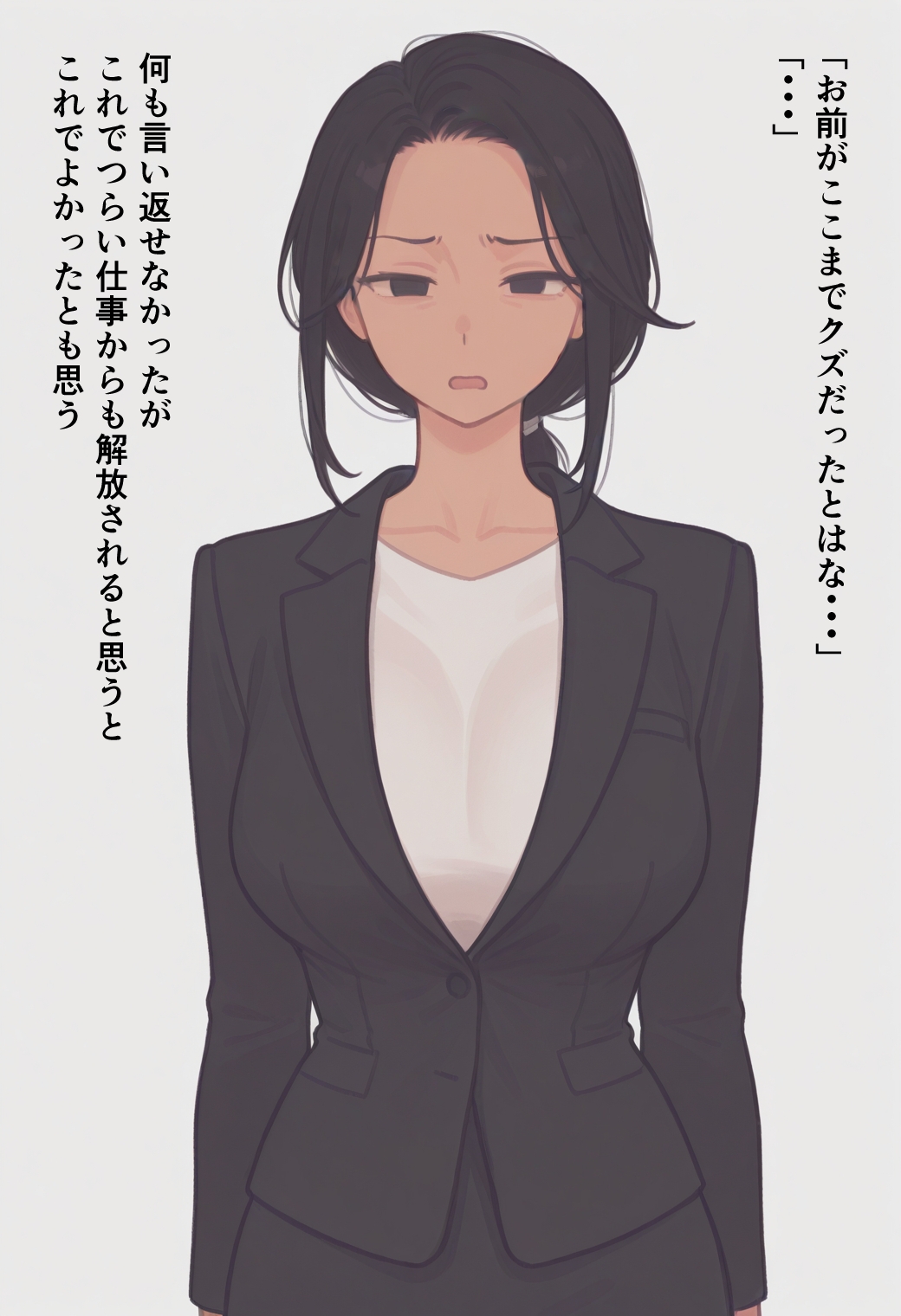 上司にいやな顔されながらヌイてもらう話