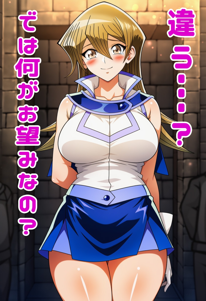 遊○王GXの明日香にスカートめくりぶっかけ・・・・