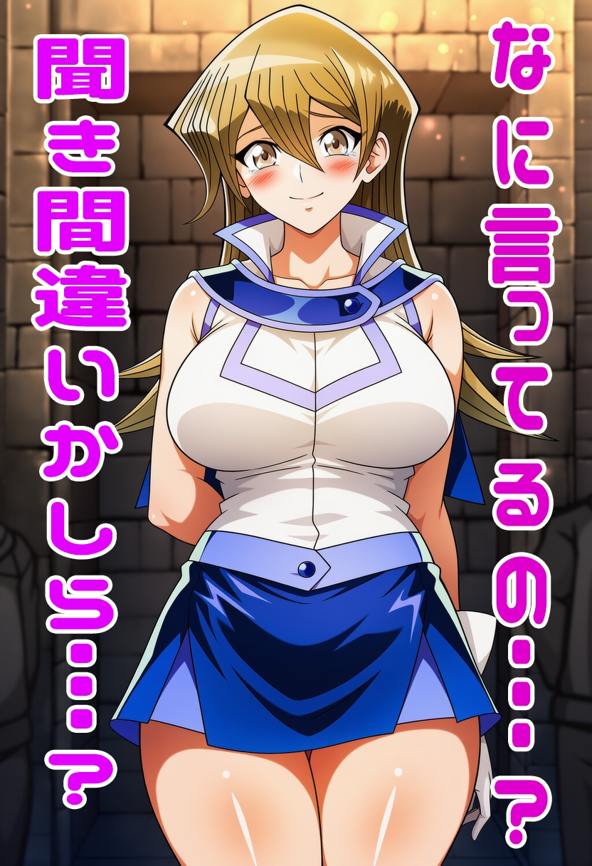 遊○王GXの明日香にスカートめくりぶっかけ・・・・