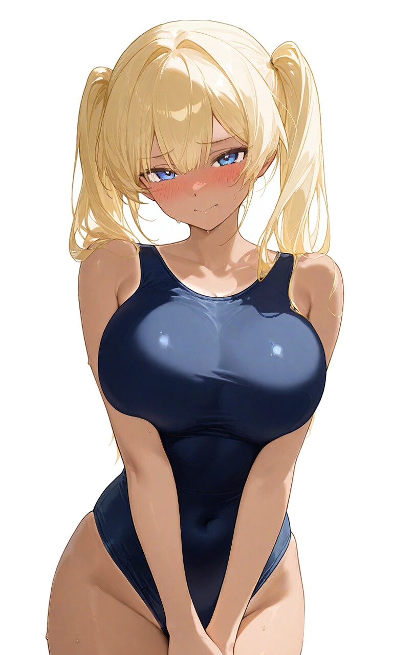 【KU100】褐色ギャルはムチぱつスク水で異世界を救うが快楽闇堕ちする【巨乳/水着/ファンタジー】 – Preview 8