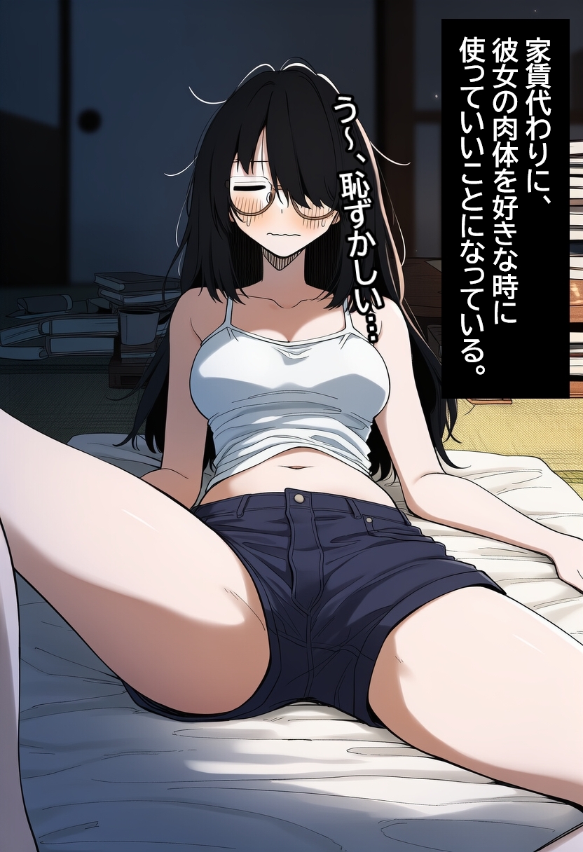 陰キャ眼鏡女を孕ませる。