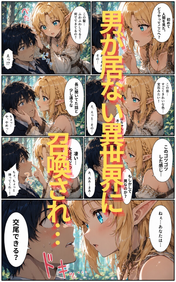 女しかいないエルフの里に、俺だけが召喚された。