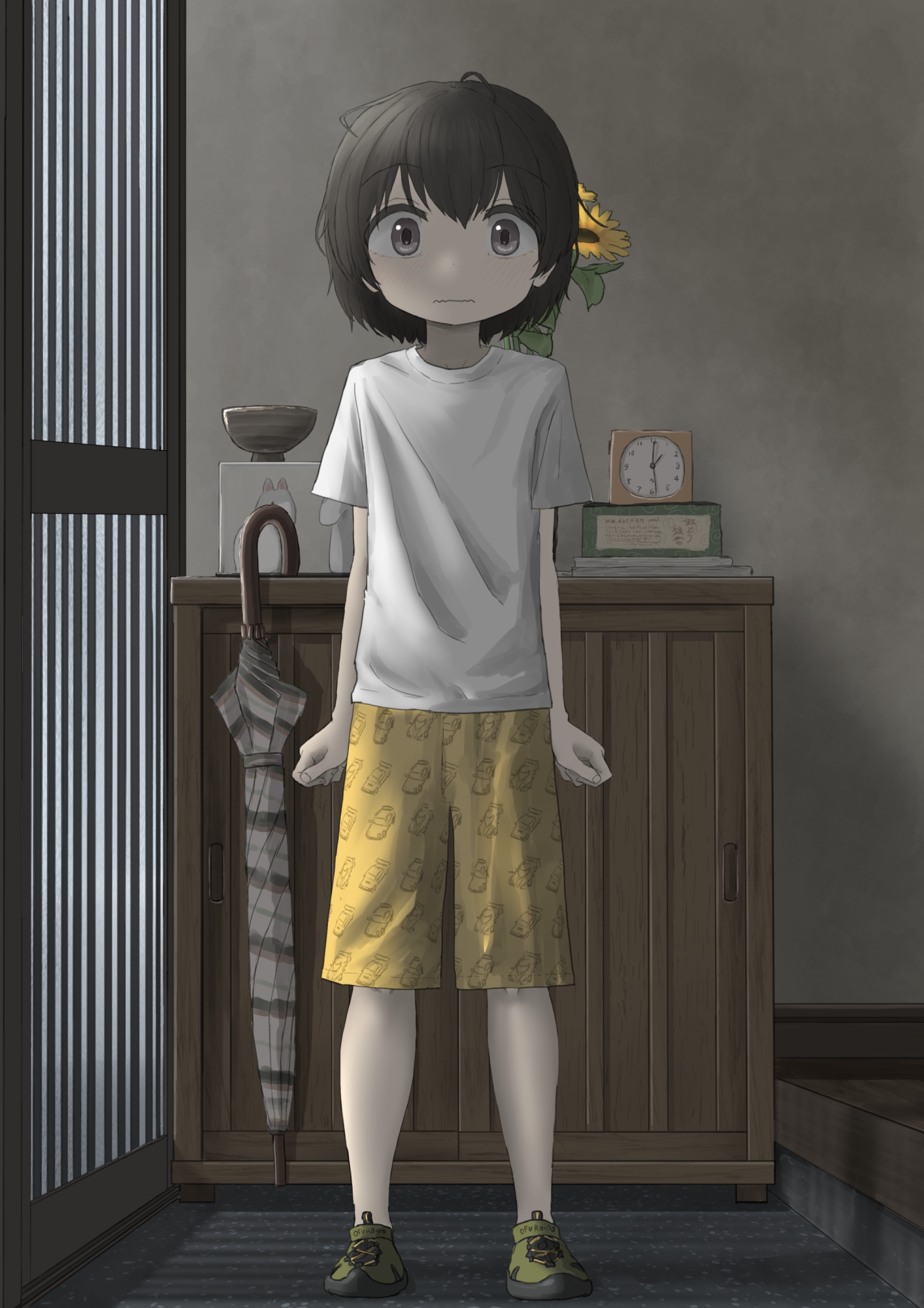 変身願望のあるケモノ趣味の男の子が家族の留守中にこっそり女装ケモノボディペイントを楽しむはずだった話 – Preview 3