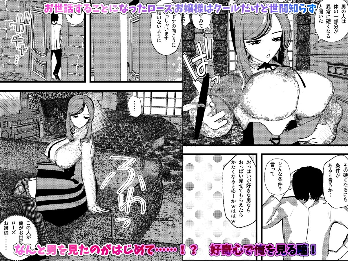 無表情クールなお嬢様は俺の事が大好きで献身的なSEXしてくれちゃうッ！