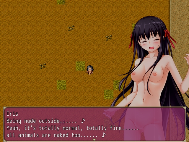 Story of swordsman Iris's indecent public nudity
