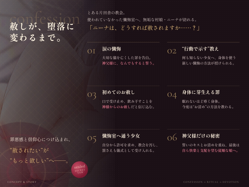 【洗脳支配】ザーメン飛び交う懺悔室の汁穴マゾっ娘調教物語 – Preview 3
