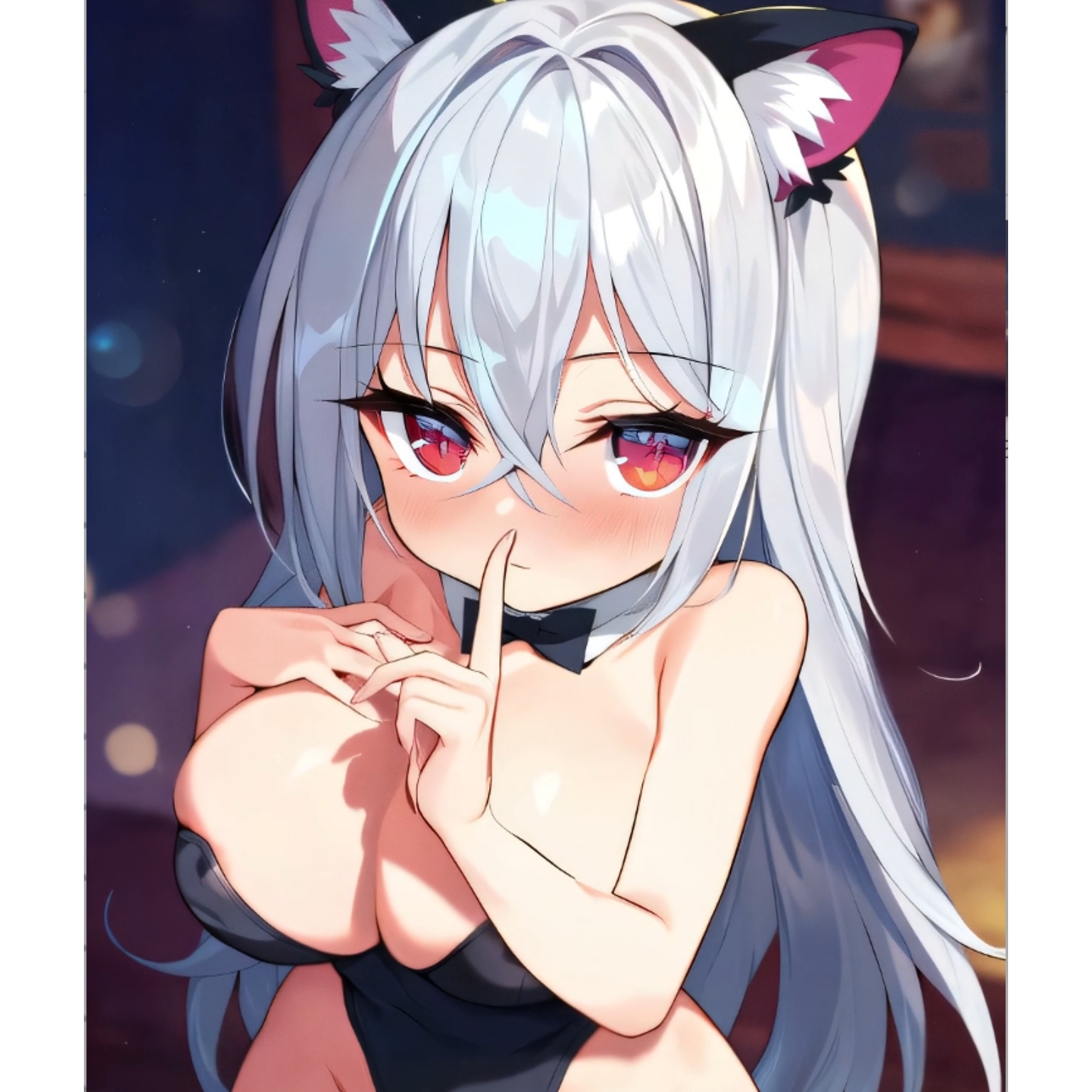 【モチマロ(11)】バニースーツ銀髪ネコ娘♡完全版【誘惑モーション集】 – Preview 3