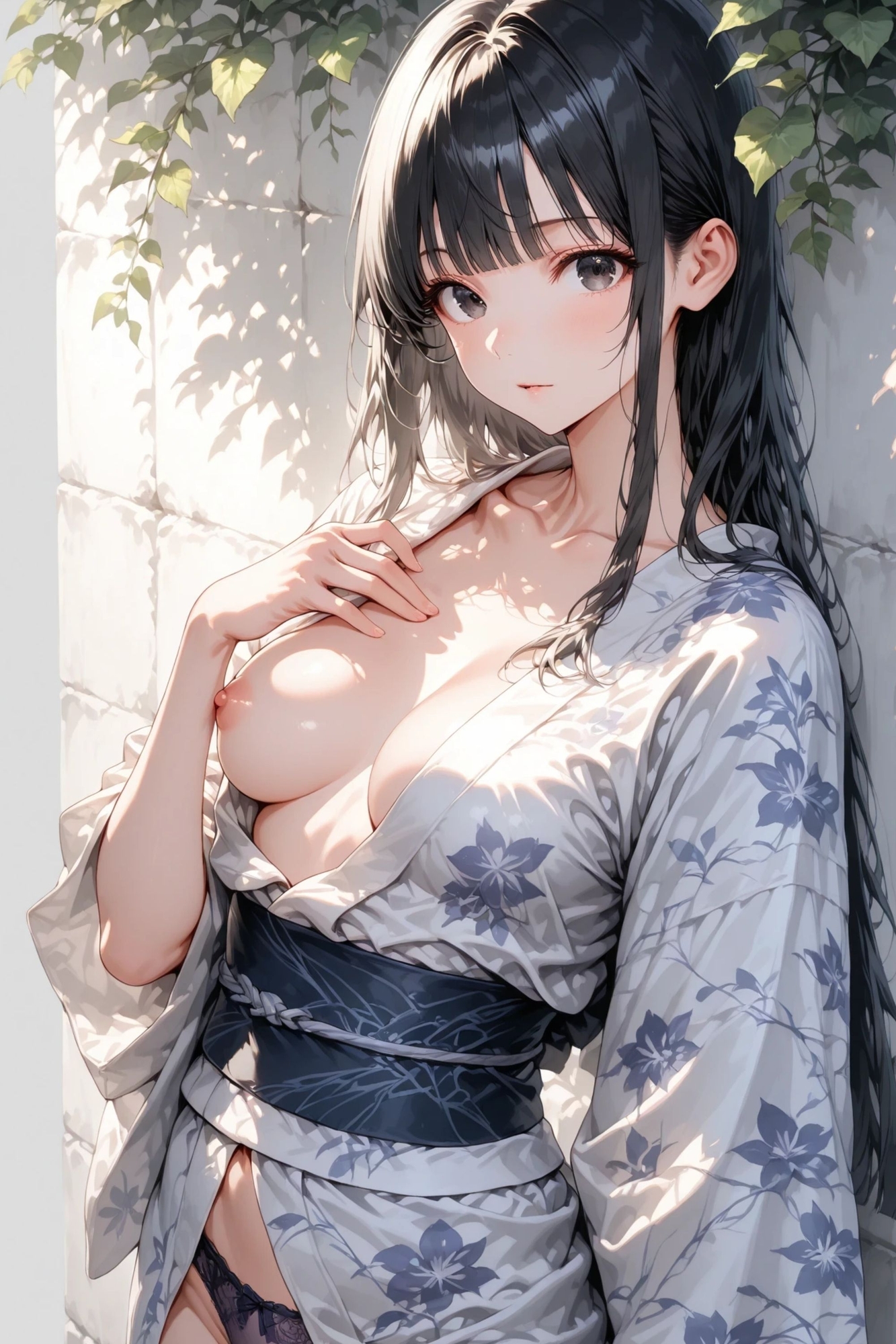 小夜 - 白い壁 - ヌードイラスト集