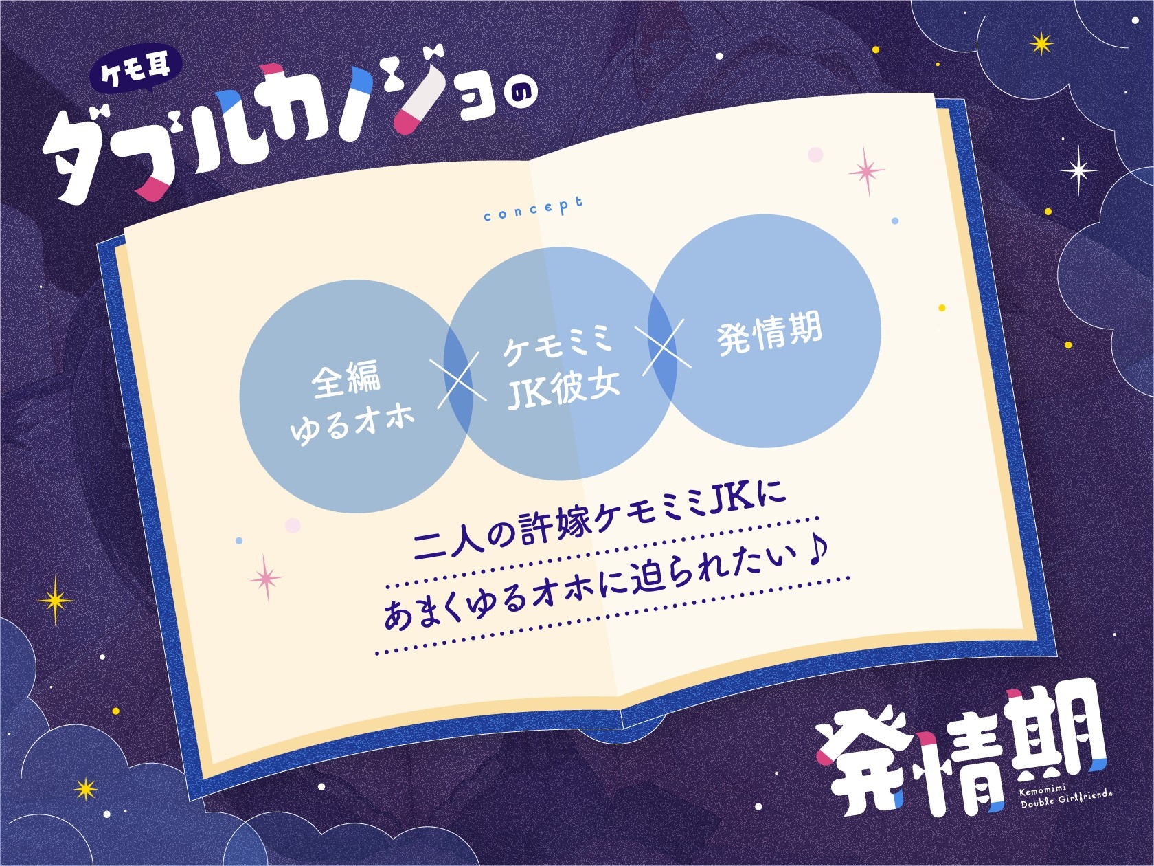 ケモ耳ダブルカノジョの発情期♪【全編ゆるオホ】 – Preview 2