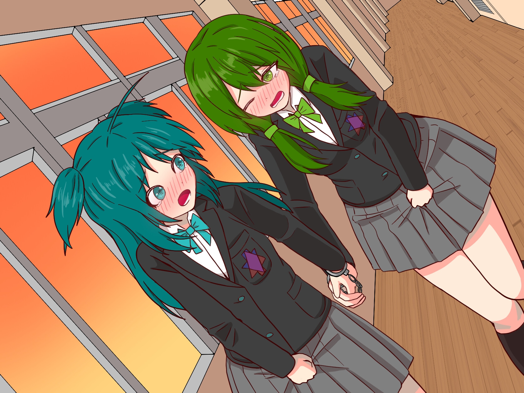 【おしっこ我慢】手錠で繋がれた楼莉と菜樹が尿意と尿意を我慢する話 〜ADV式音声作品〜 – Preview 2