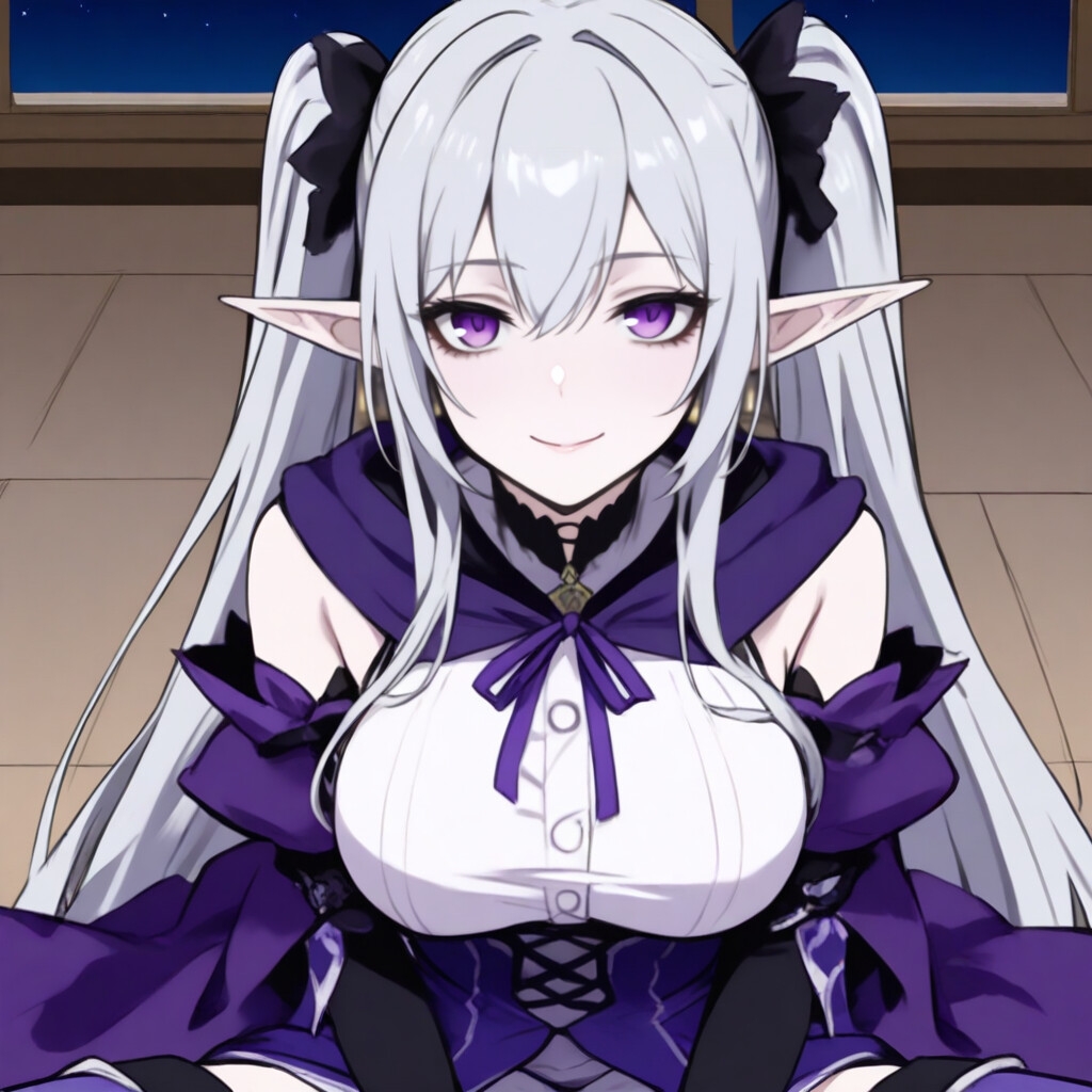 銀髪エルフの魔導姫 ゼルモリア -紫紺の微笑- 全58枚CG集