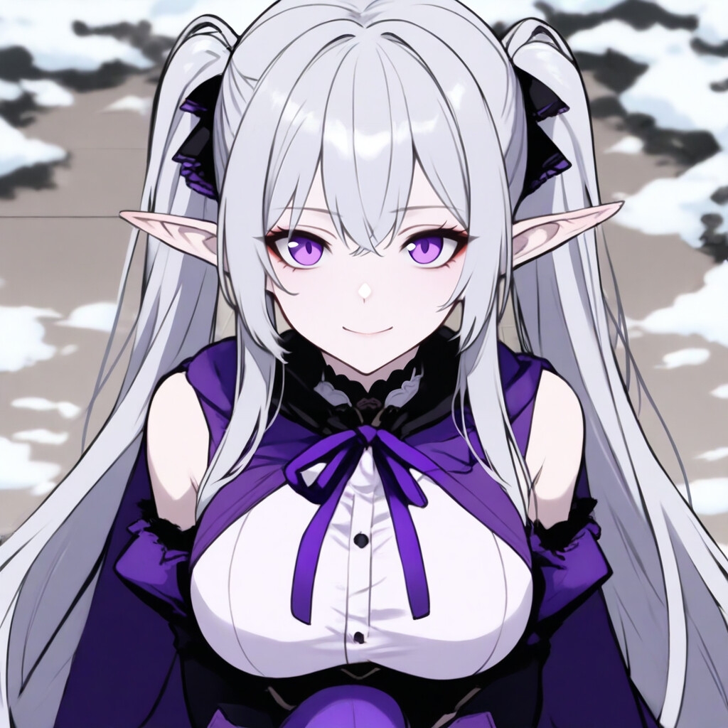 銀髪エルフの魔導姫 ゼルモリア -紫紺の微笑- 全58枚CG集