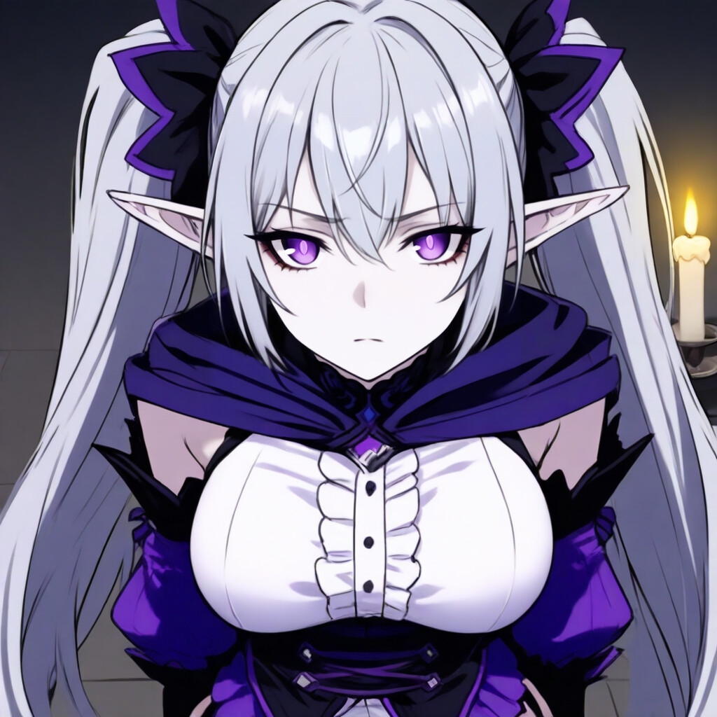 銀髪エルフの魔導姫 ゼルモリア -紫紺の微笑- 全58枚CG集