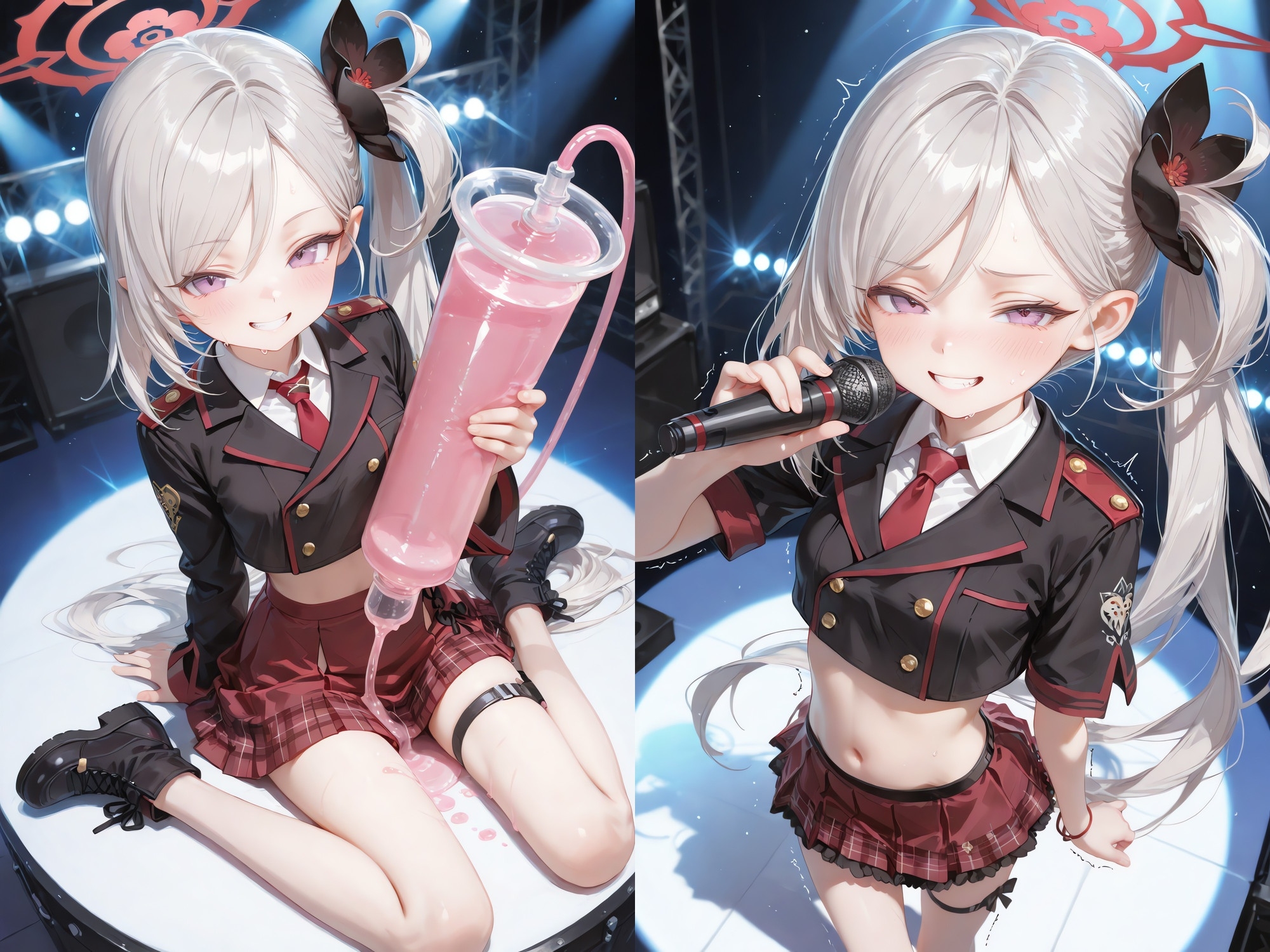 このあとブルアカ生徒は全員漏らした 〜浣腸我慢ライブ×アナルセックス〜 (断面図つきアナルセックス・口から逆流あり)