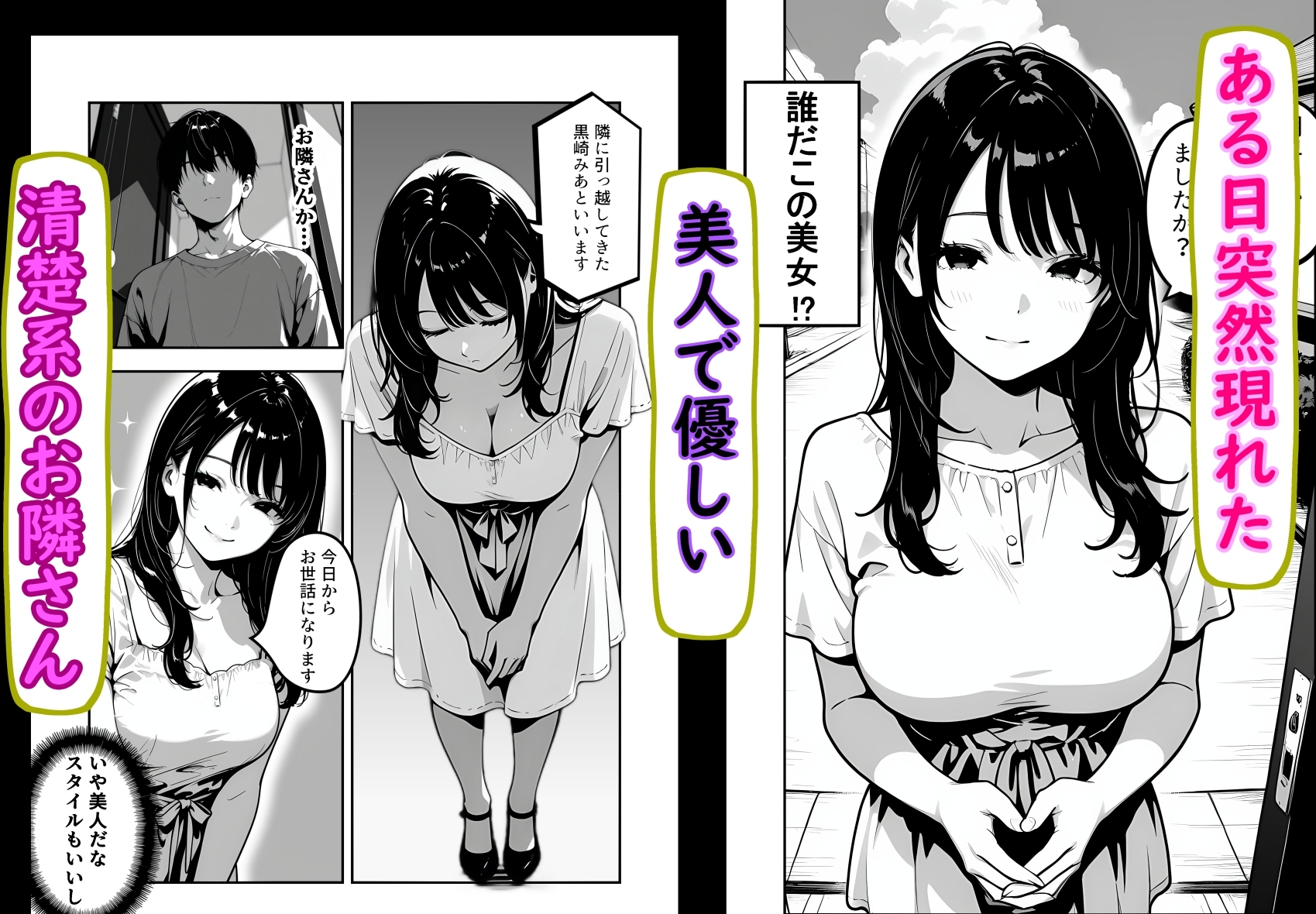 隣に引っ越してきた清楚系小悪魔な年下美女に童貞とバレて筆おろしされる話