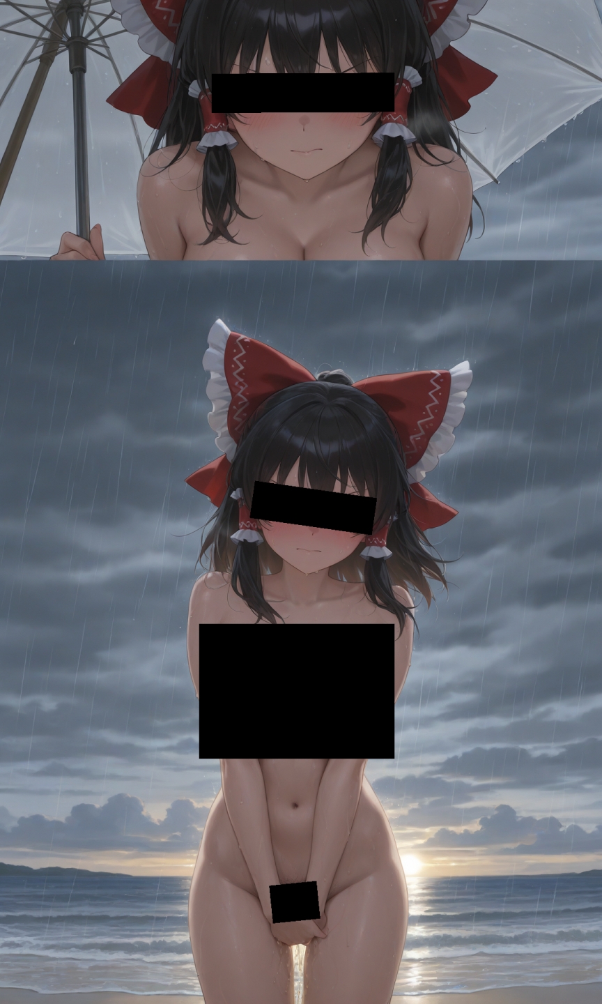 魔理沙は霊夢のえっちな写真を撮りたいようです。vol.29〜春の嵐の昼の海編〜