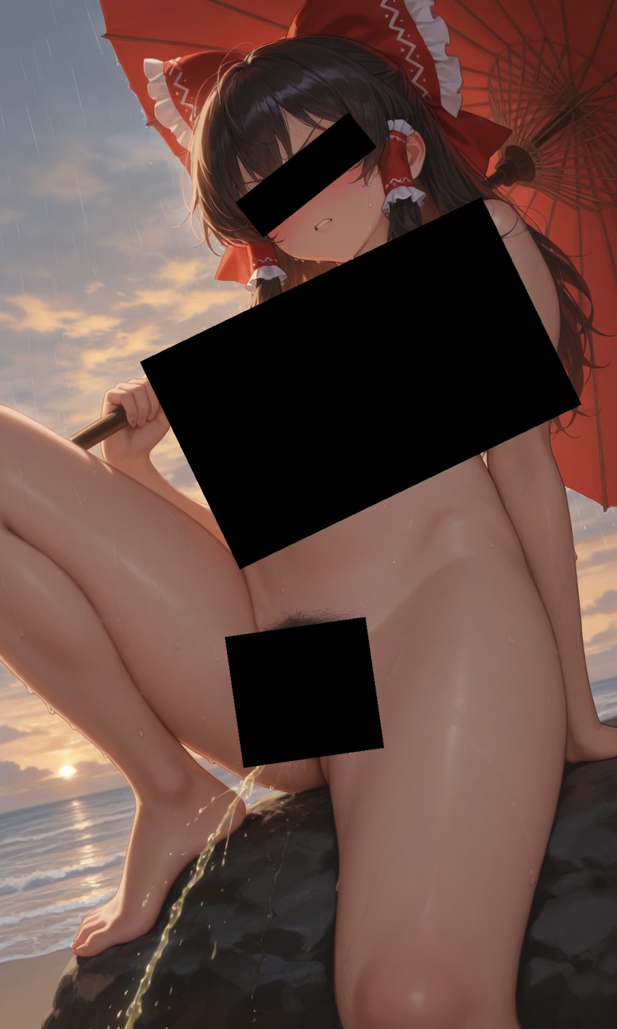 魔理沙は霊夢のえっちな写真を撮りたいようです。vol.29〜春の嵐の昼の海編〜