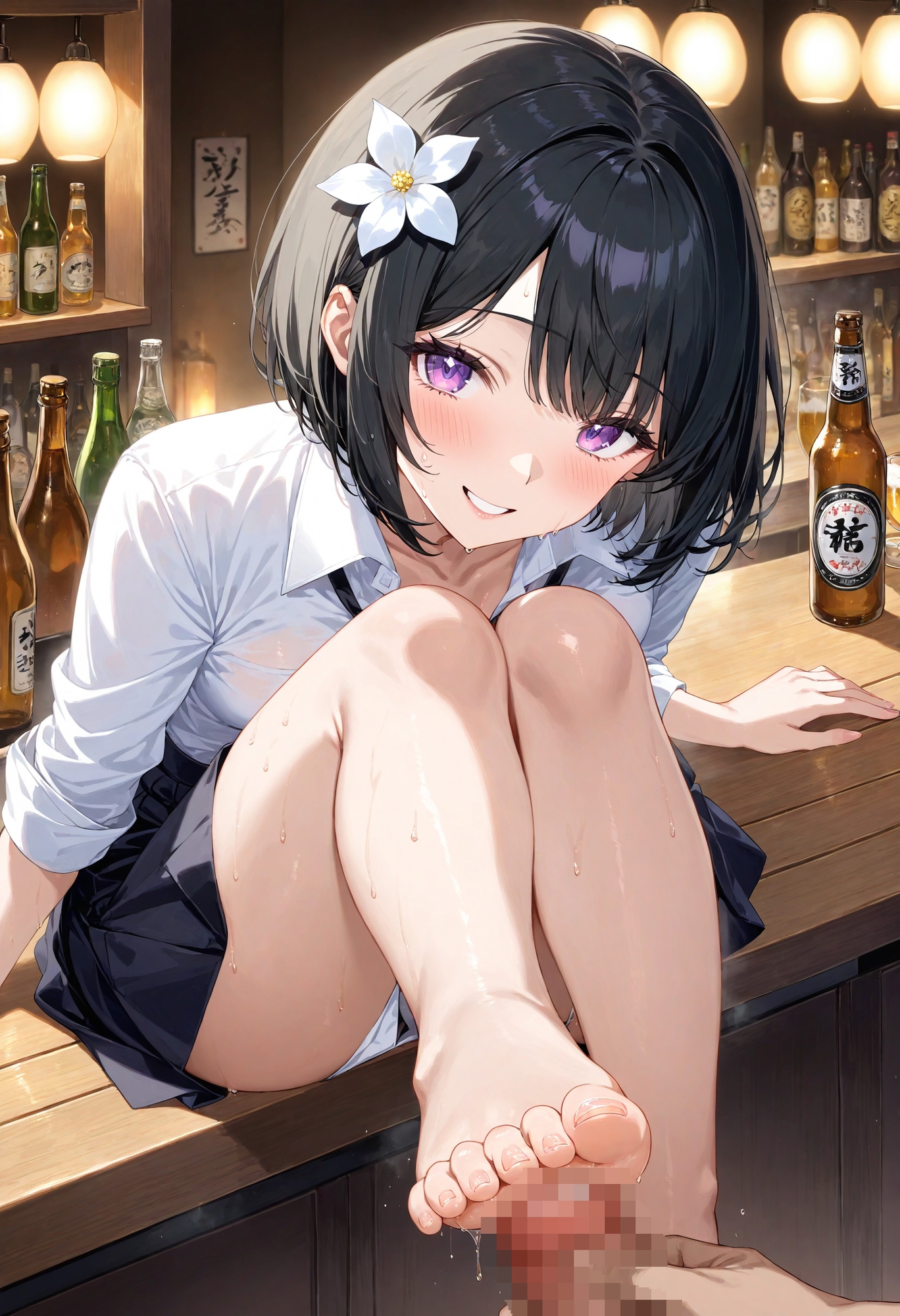 痴女OLの居酒屋足コキ攻め – Preview 2