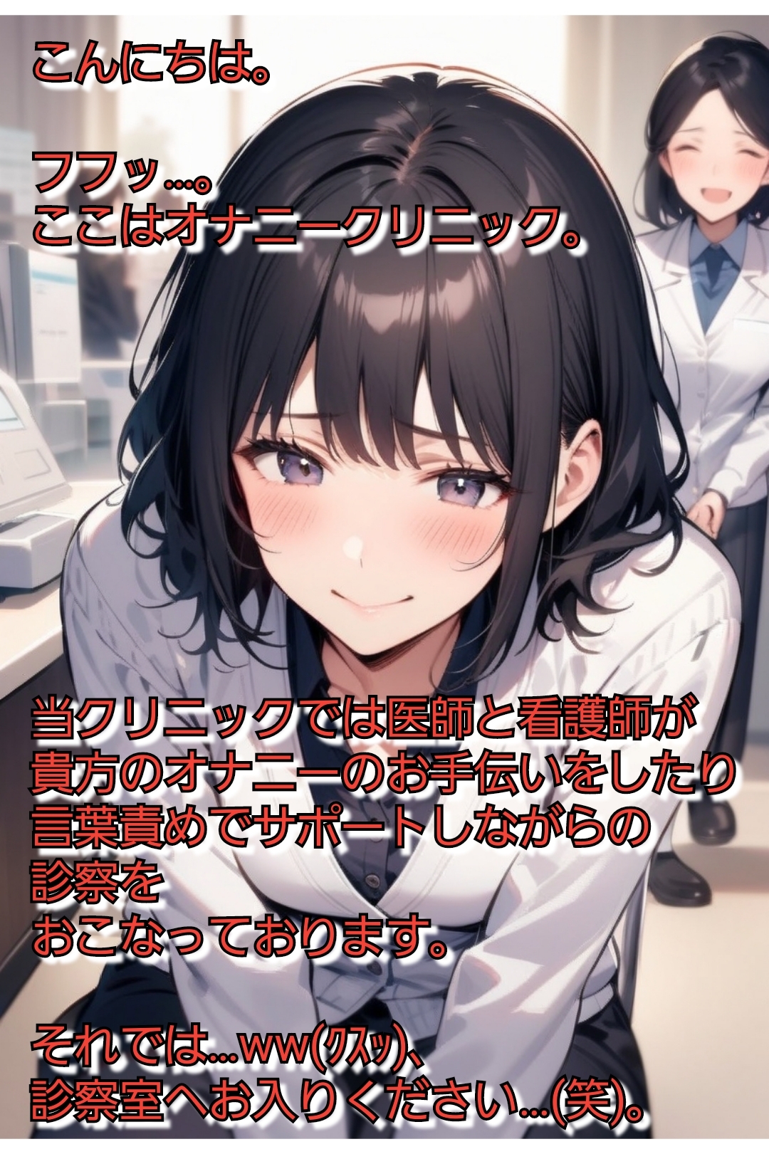 短小包茎マゾ向けCFNMギャラリー キミのオナニー見てあげる 美人女医&看護師編 – Preview 2