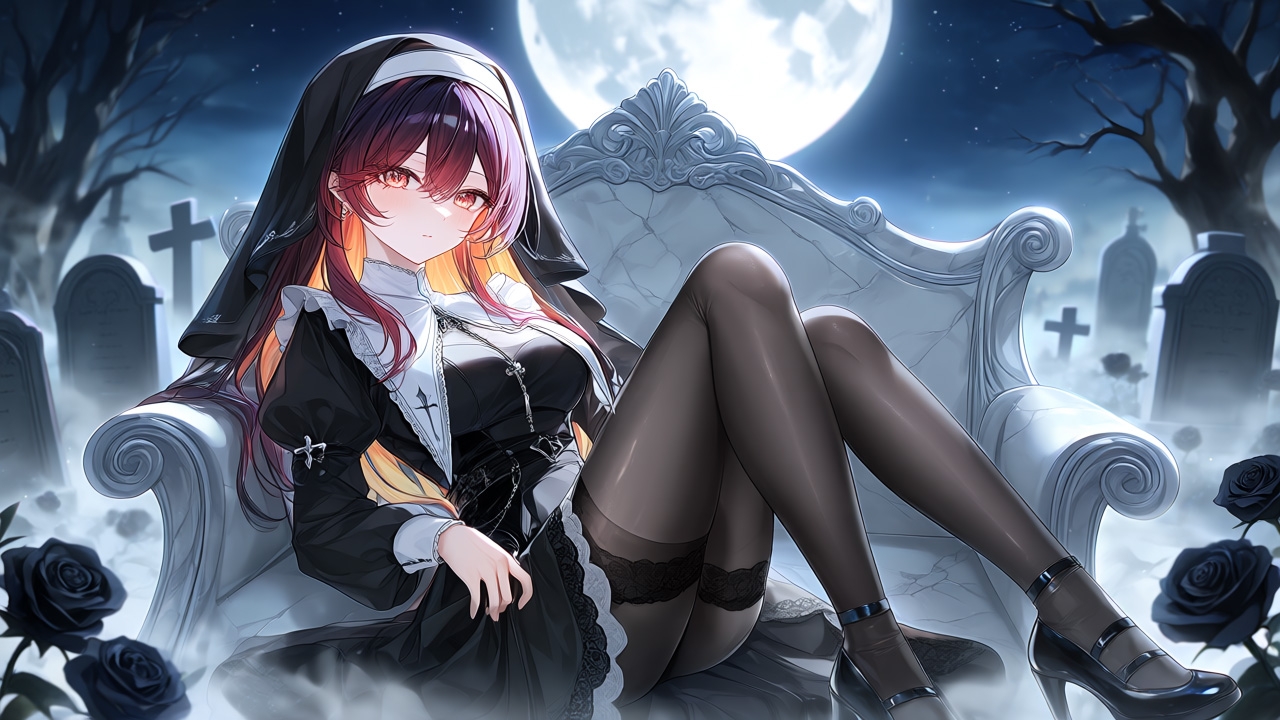 ゴシックシスター美少女〜神秘の黒タイツファッション〜 – Preview 3