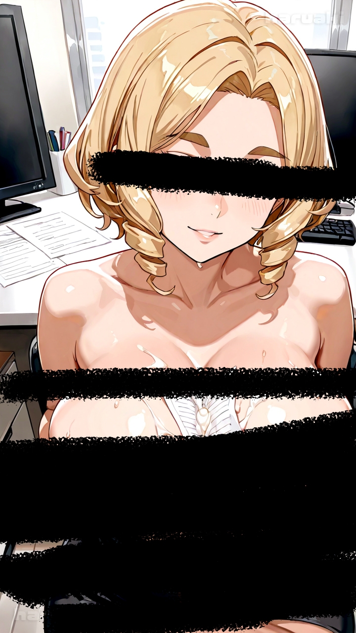 【AIアニメ巨乳美女写真集】Vol.17おっぱい性奉仕が大事なお仕事の金髪秘書森永さん – Preview 3