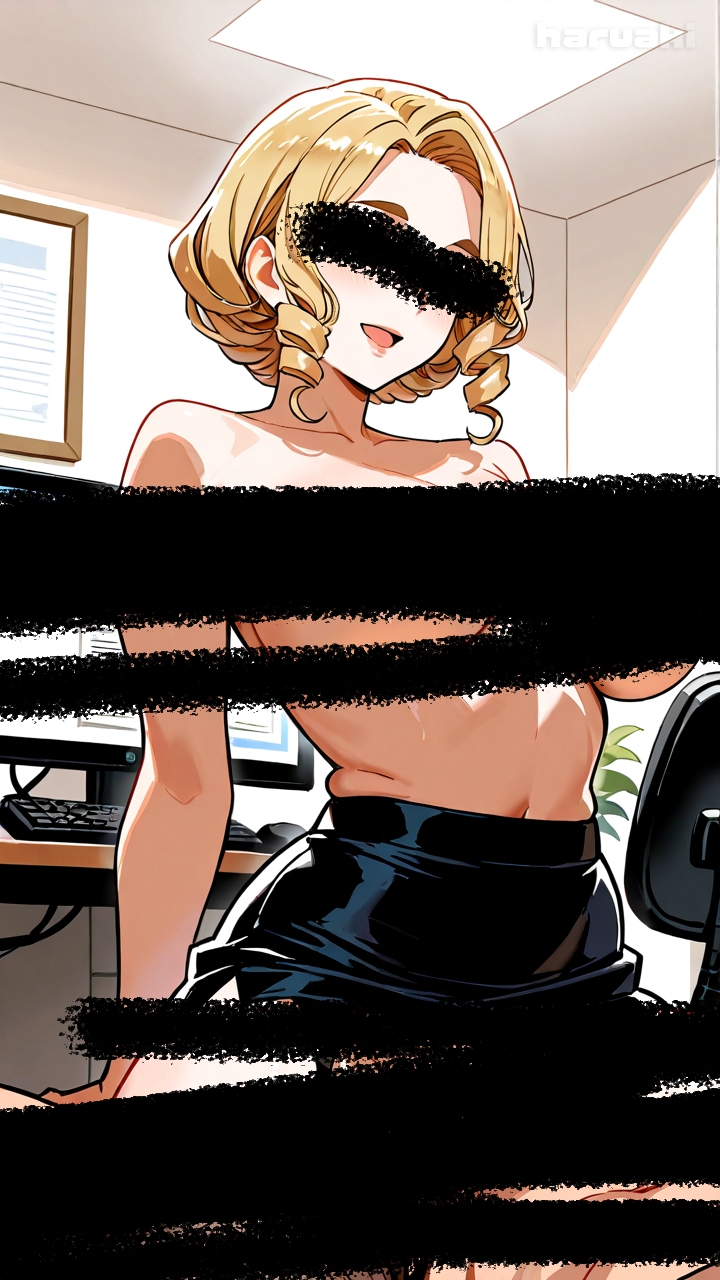 【AIアニメ巨乳美女写真集】Vol.17おっぱい性奉仕が大事なお仕事の金髪秘書森永さん – Preview 4