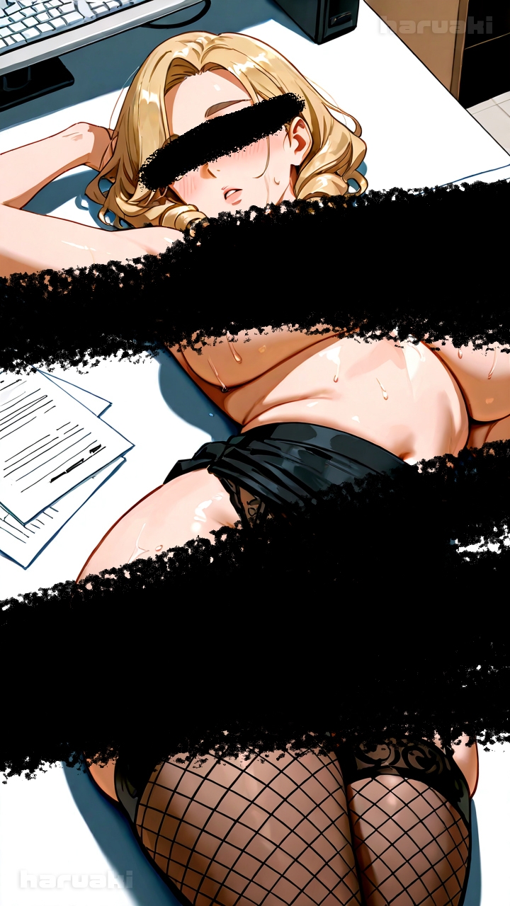 【AIアニメ巨乳美女写真集】Vol.17おっぱい性奉仕が大事なお仕事の金髪秘書森永さん – Preview 6