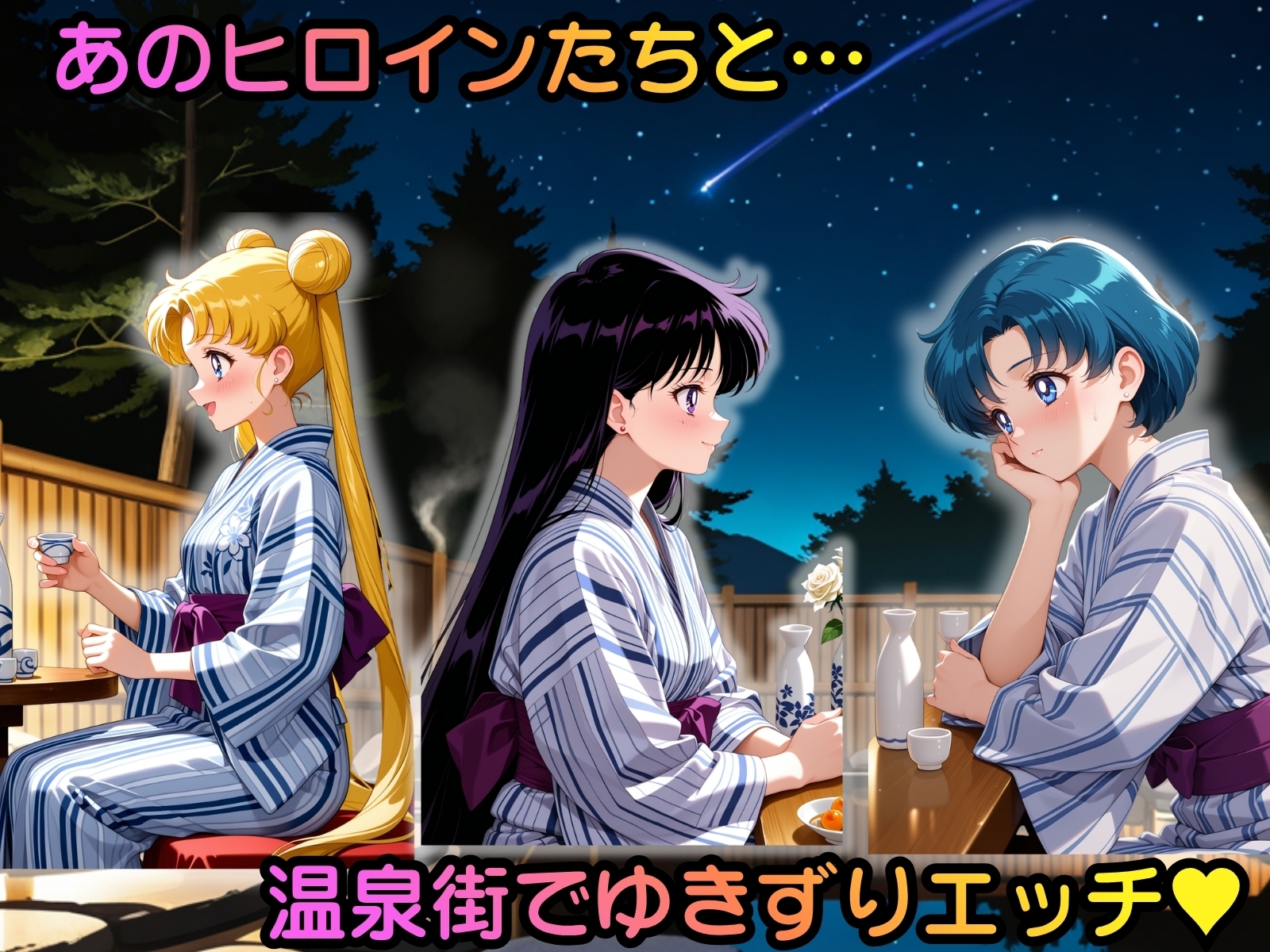 ヒロイン温泉街ゆきずりエッチ 美少女戦士セーラ●ムーン編