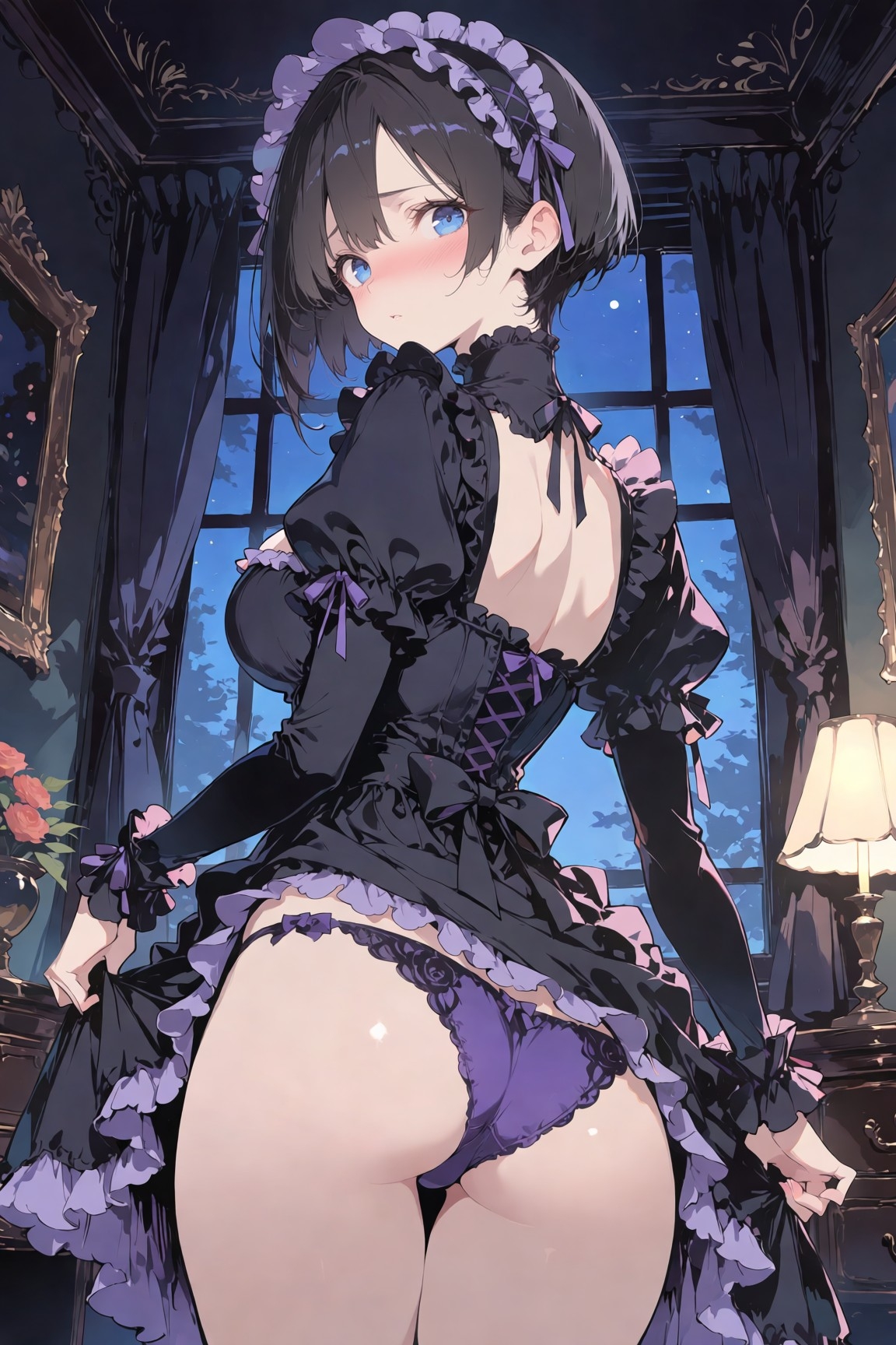 ボーイッシュ巨乳メイドの夜伽奉仕 ～ゴスロリを脱ぎ捨てて御主人様に捧げる蜜尻～ – Preview 3