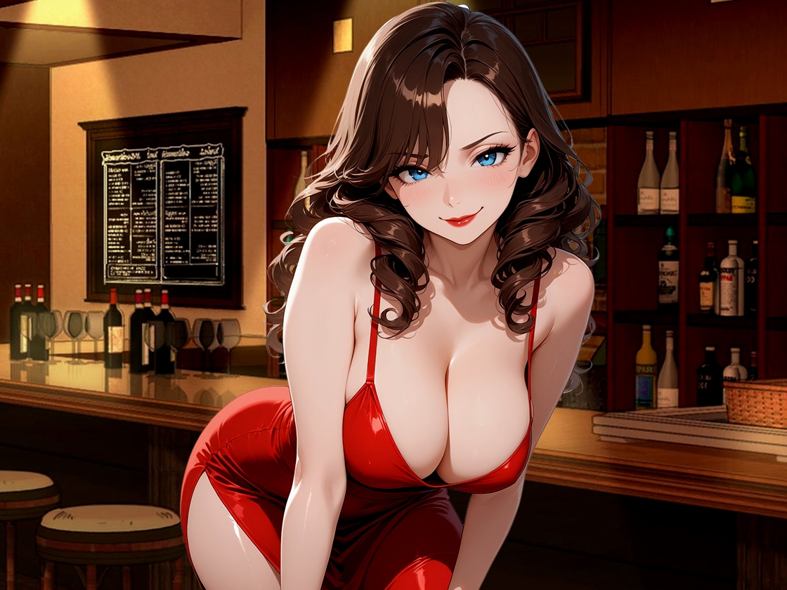 こんな時間に来てくれてありがとう！10年ぶりに訪れたスナック、閉店後ママと二人きりキスから始まる急激なエスカレート – Preview 4