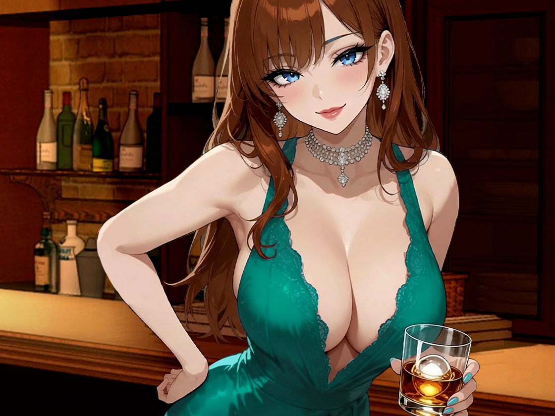 こんな時間に来てくれてありがとう！10年ぶりに訪れたスナック、閉店後ママと二人きりキスから始まる急激なエスカレート – Preview 9