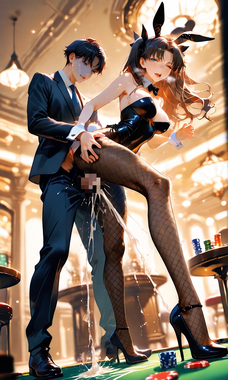 没落魔術師 遠坂さん、ドすけべバニーガールのご奉仕