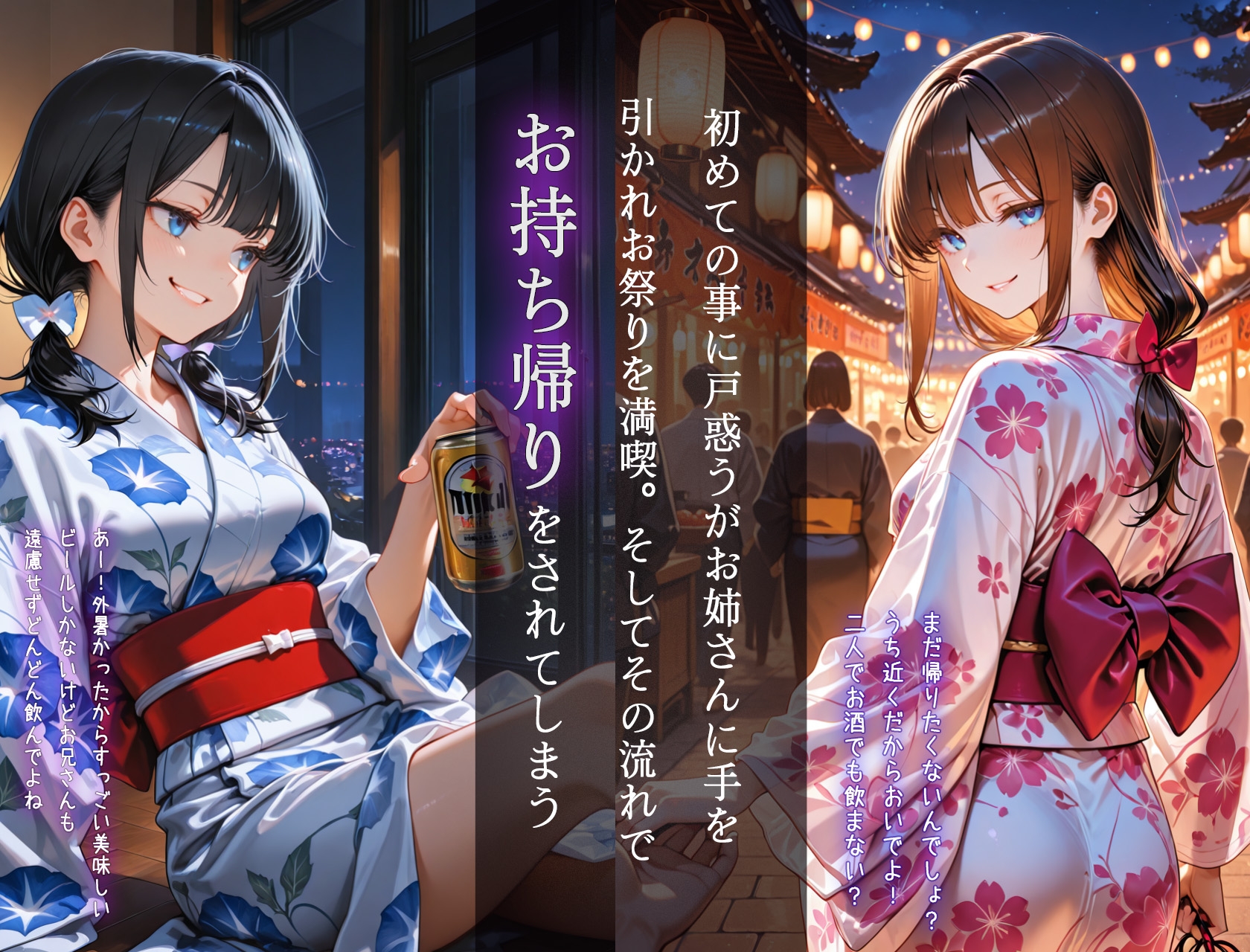 夏祭りで出会ったお姉さんがドS肉食痴女でお仕置き搾精されまくった話