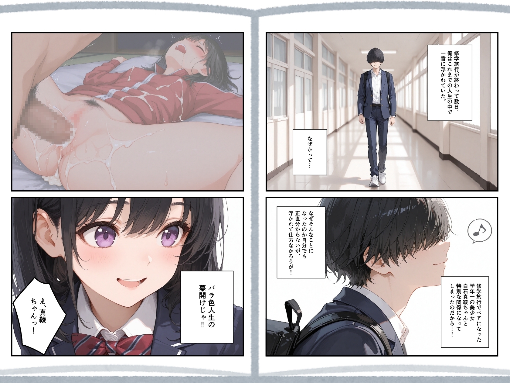 修学旅行、後。憧れの同級生との後日談。