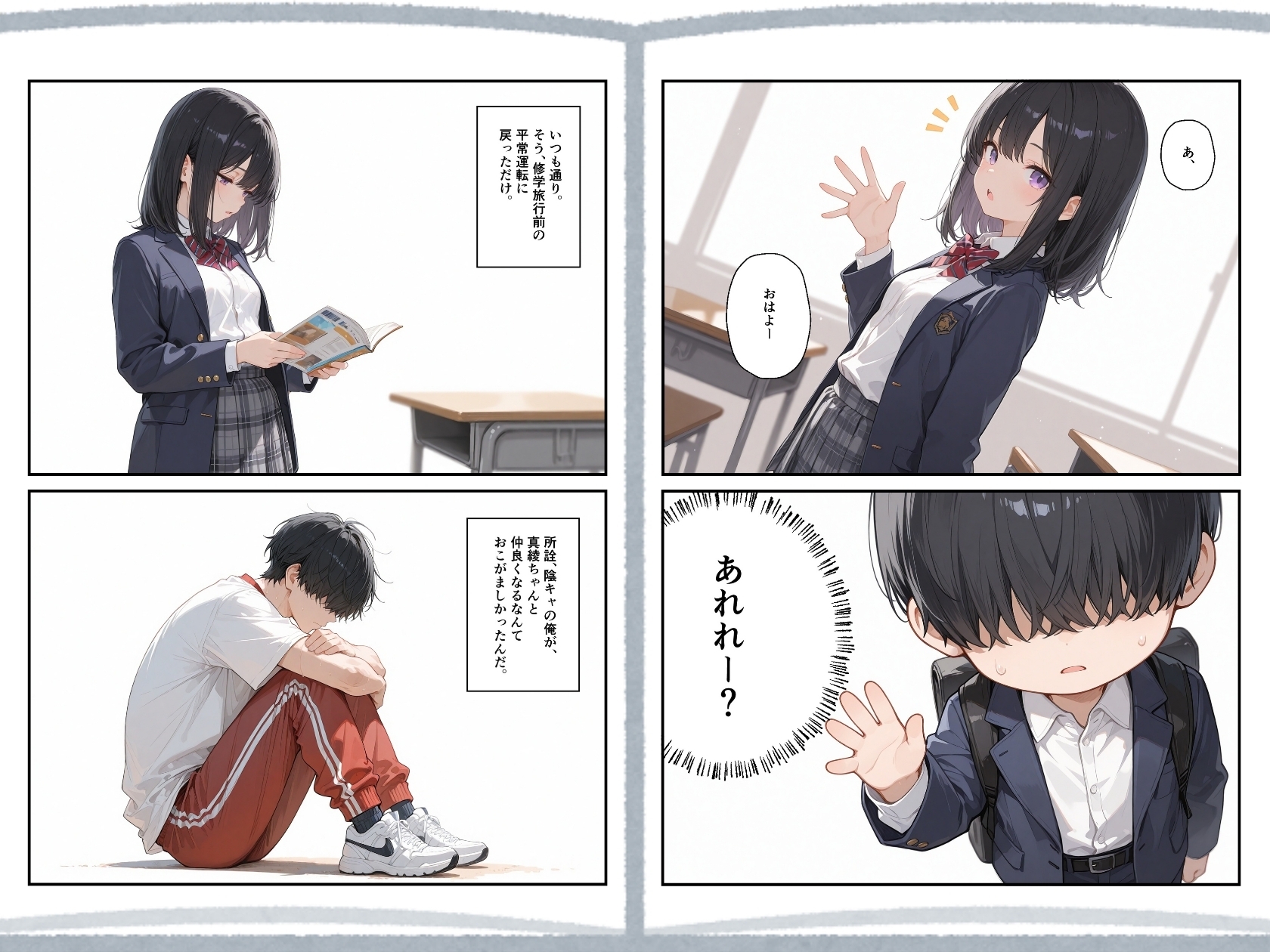 修学旅行、後。憧れの同級生との後日談。
