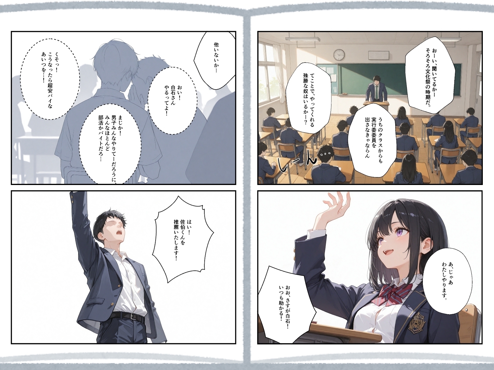修学旅行、後。憧れの同級生との後日談。