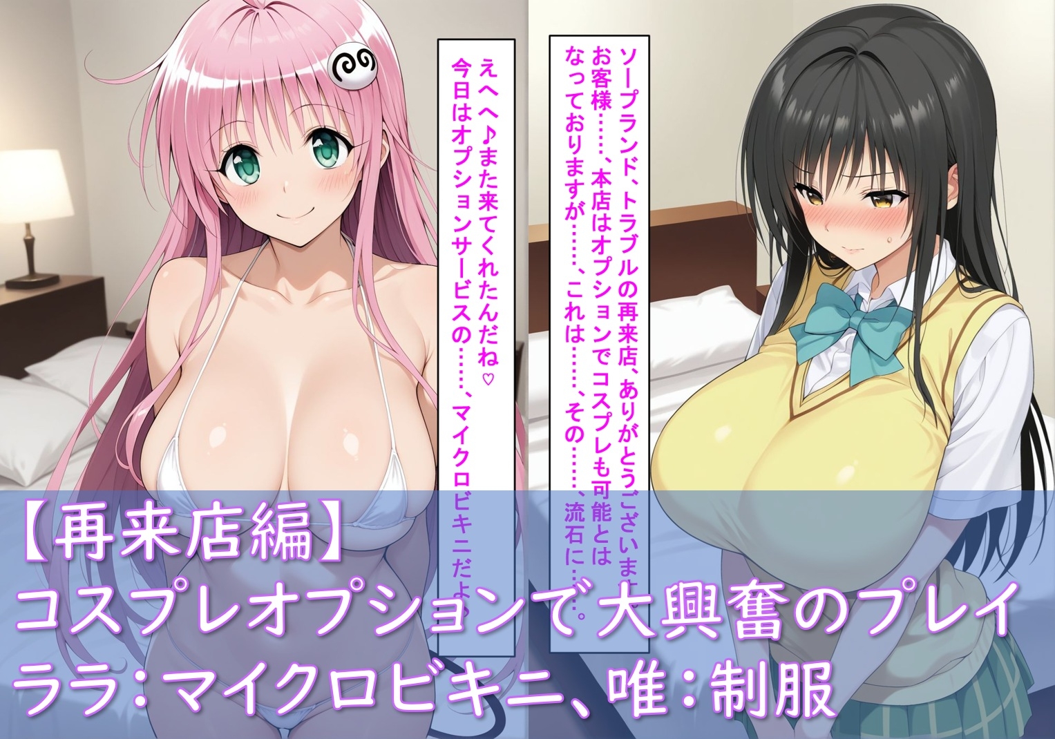 最高級風俗嬢_古〇川唯&ララ〜業界初挑戦でソープデビュー〜