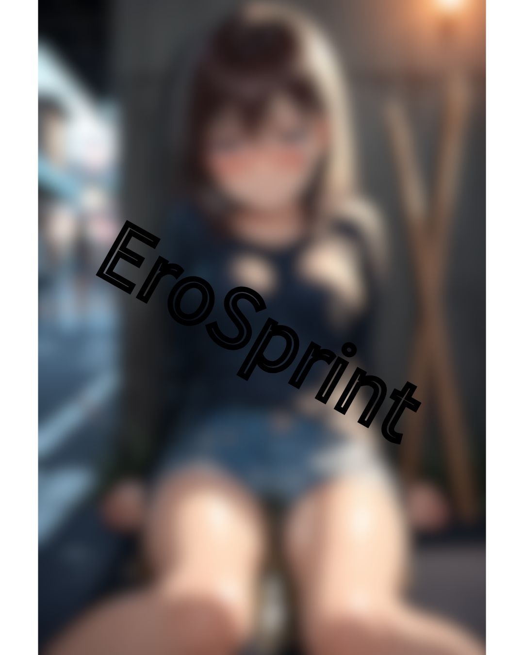 デニムホットパンツ女子のおしっこお漏らし(60枚) – Preview 3
