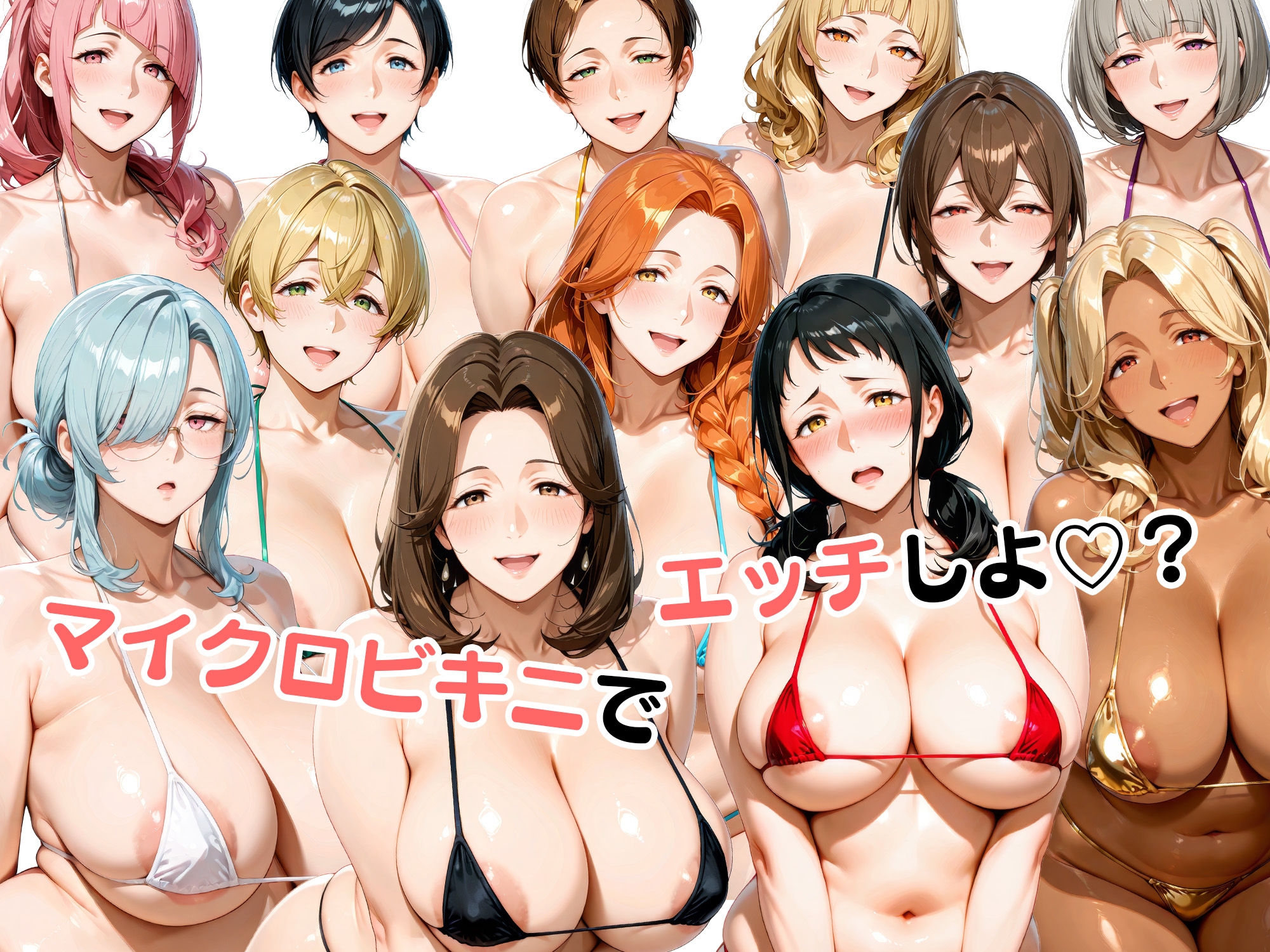 マイクロビキニで不倫セックスを楽しむ12人の人妻 – Preview 11