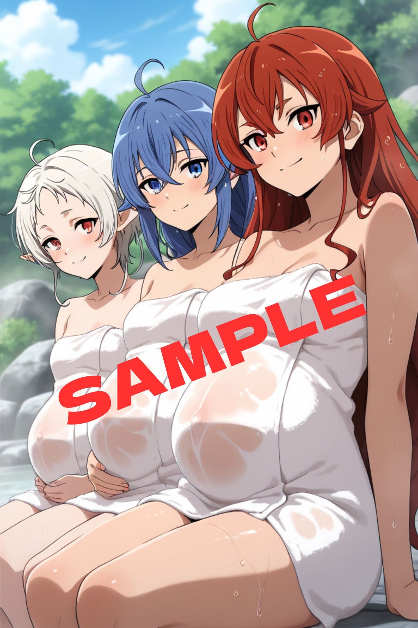 イチャラブ中出し温泉旅行 異世界行ったら子作りする – Preview 11