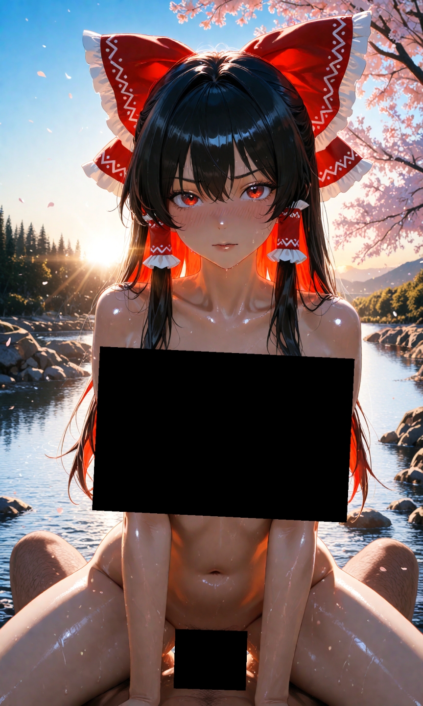 魔理沙は霊夢のえっちな写真を撮りたいようです。vol.32〜春の晴れた朝の川編〜 – Preview 6