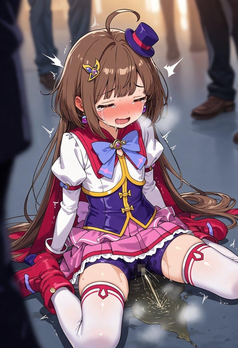 おしっこを我慢するがトイレに間に合わずおしっこを漏らしてしまう変身ヒロイン達【CG200枚】 – Preview 10