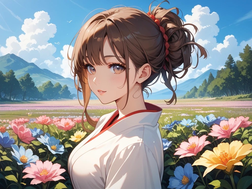保健室の先生と花畑散策美女とレオタード美女 – Preview 5