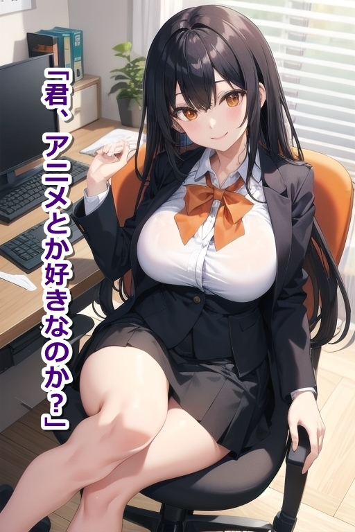 会社の巨乳先輩が実はロりキャラ専門のアニコスレイヤーだった件