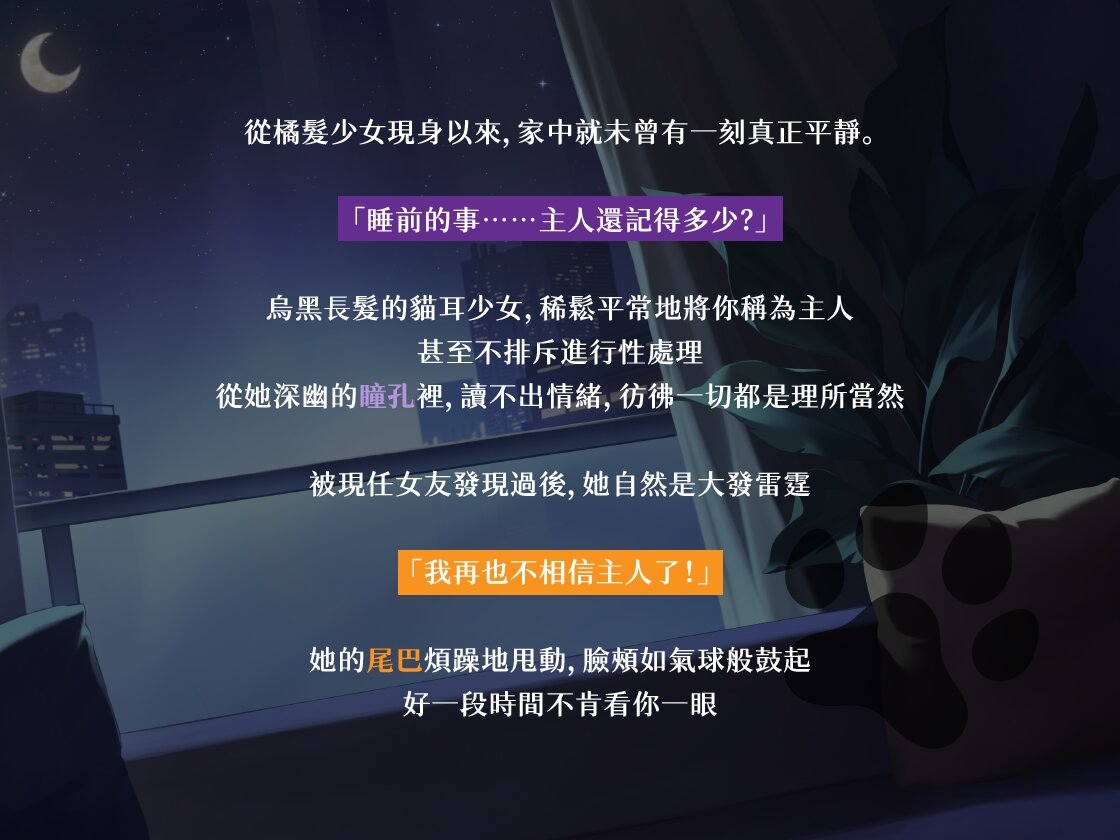 【雙人貓娘】黑貓晚上無法入眠【中文音聲】 – Preview 2