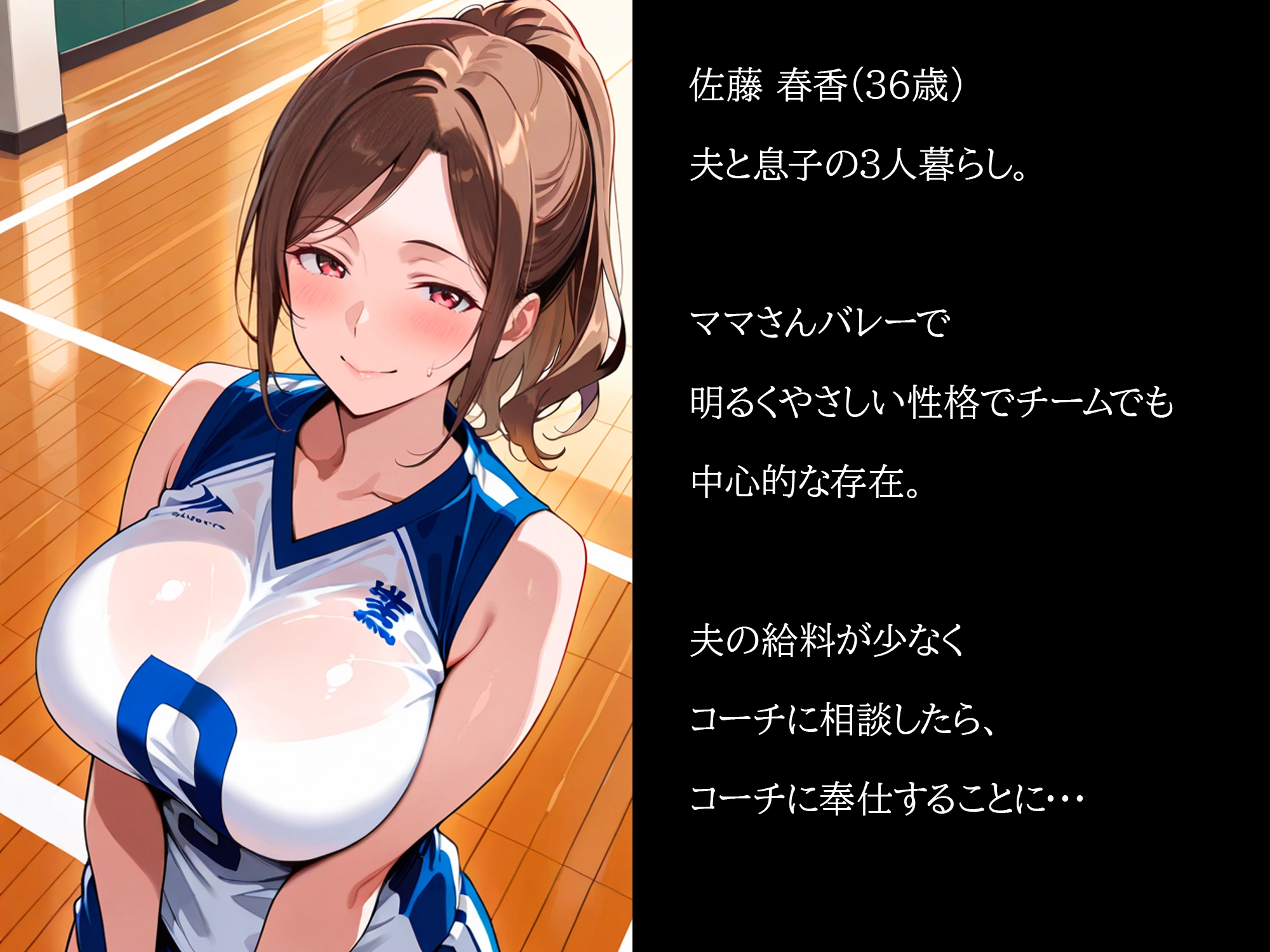 むちむち人妻調教〜豊満なバレーママがコーチのデカチンで完堕ち〜