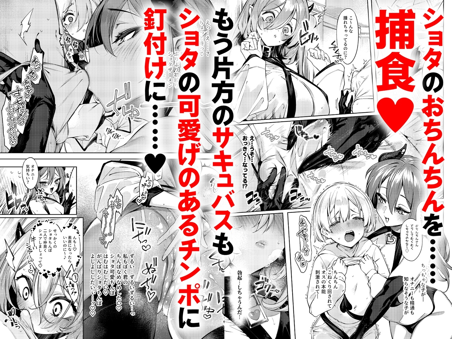 サキュバスコンビのお持ち帰り ～ぼく君のお搾りタイム～